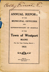 Town of Westport Island Annual Report 1931