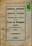Town of Westport Island Annual Report 1933