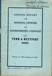 Town of Westport Island Annual Report 1946-1947