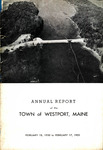 Town of Westport Island Annual Report 1950-1951