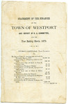 Town of Westport Island Annual Report 1878