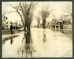 Flooding on Lithgow Street, Winslow, Maine, 1923 by Decrow