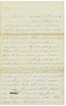 Letter to Horace Wright from wife and daughter, March 8, 1863