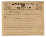 Telegram to Gen. George McL. Presson from Gilbert M. Elliott regarding the Medical Unit at Halifax by Gilbert M. Elliott