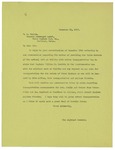 Letter to M.L. Harris from Brig. Gen. George McL. Presson regarding transportation requests from Capt. William C. Goodwin