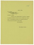 Letter to M.L. Harris, General Passenger Agent for Maine Central Railroad, from Brig. Gen. George McL. Presson regarding charges to the account of the Red Cross for transportation to Halifax by George McL. Presson