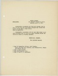 Memorandum regarding the recruitment of cooks, April 5, 1917