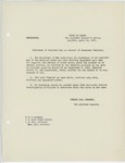 Memorandum regarding the rules for discharging soldiers with dependent families, April 13, 1917 by George McL. Presson