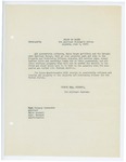 Memorandum regarding the return of military property from the Maine Coast Artillery and Detachment Sanitary Troops, June 8, 1917 by George McL. Presson