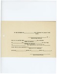 Blank recruitment card by George McL. Presson